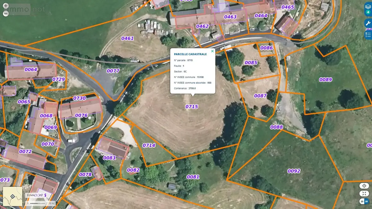 Terrain a batir a vendre Val d'Arcomie 15320 Cantal 15 3799 m2 72485 euros 044/1141 001