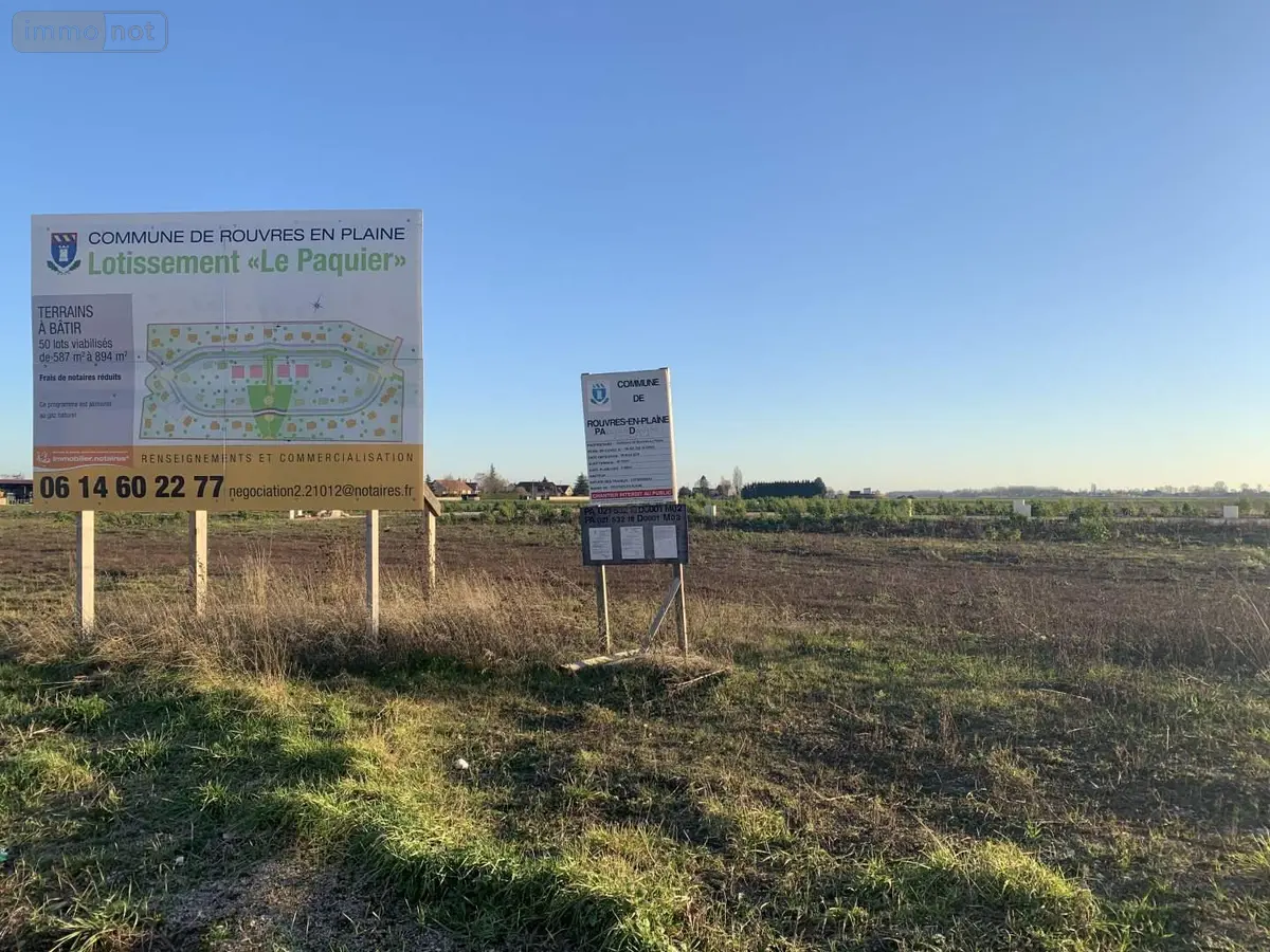 Terrain a batir a vendre Rouvres-en-Plaine 21110 Côte-d'Or 21 190 m2 109905 euros 078/1040 001