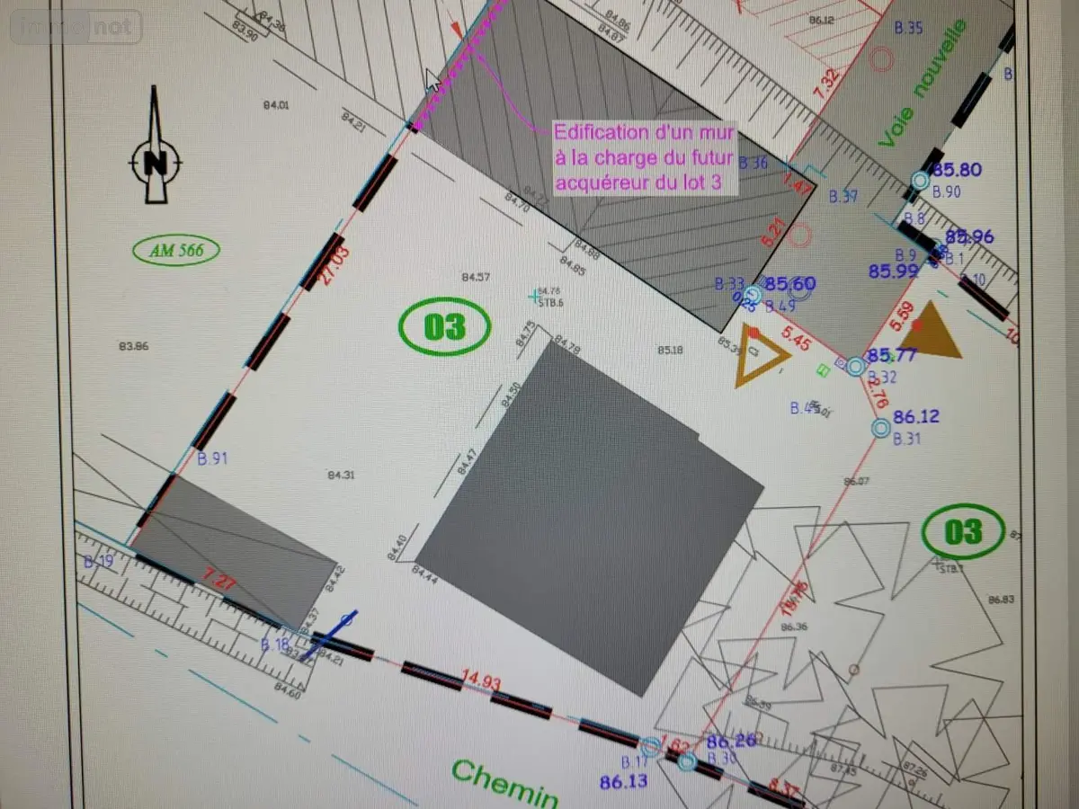 Terrain a batir a vendre Melesse 35520 Ille-et-Vilaine 35 627 m2 172350 euros 019/5309 JLLA 001