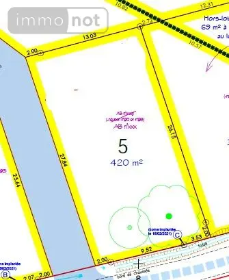 Terrain a batir a vendre Châteaubourg 35220 Ille-et-Vilaine 35 420 m2 113000 euros lot 5 001