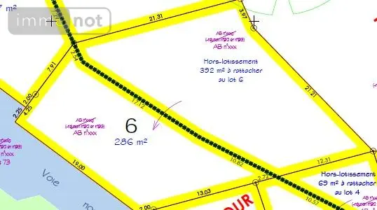 Terrain a batir a vendre Châteaubourg 35220 Ille-et-Vilaine 35 678 m2 154000 euros lot 6 001