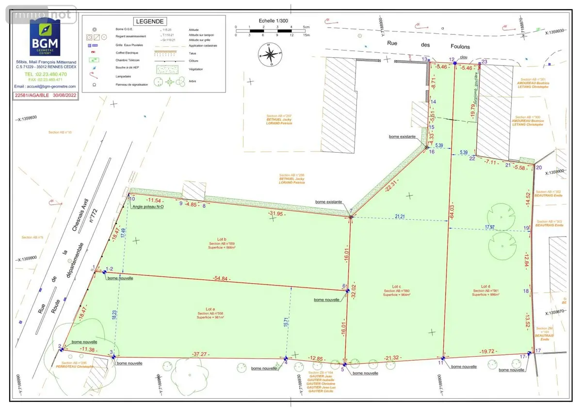 Terrain a batir a vendre Teillay 35620 Ille-et-Vilaine 35 866 m2 29000 euros 136/4752 001