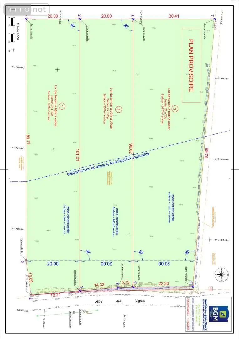Terrain a batir a vendre Pléchâtel 35470 Ille-et-Vilaine 35 867 m2 86000 euros 136/5311 001