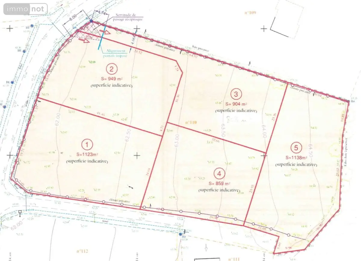 Terrain a batir a vendre Allaire 56350 Morbihan 56 949 m2 45267 euros 119b 001