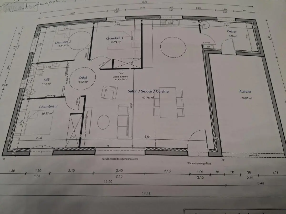 Location maison Montsenelle 50250 Manche 50 91 m2 4 pièces 850 euros 50061-L213 001