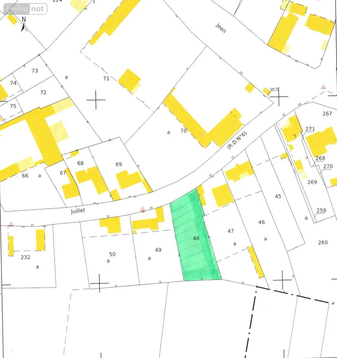 Terrain a batir a vendre Ronssoy 80740 Somme 80 19500 euros 80105-419 001
