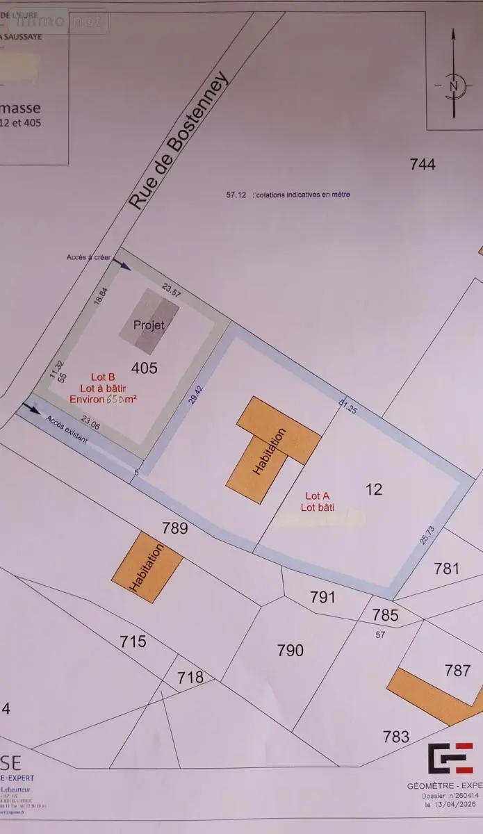 Terrain a batir a vendre La Saussaye 27370 Eure 27 68900 euros 27061-1509 001