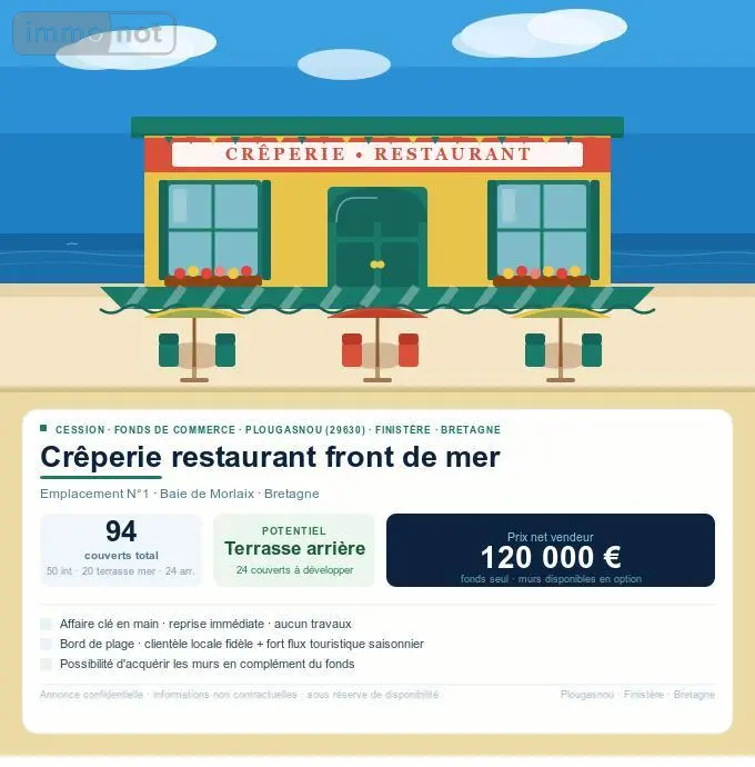 Divers a vendre Plougasnou 29630 Finistère 29 143 m2 126480 euros 29107-2819 001