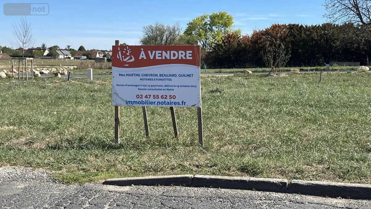 Terrain a batir a vendre Luynes 37230 Indre-et-Loire 37 76350 euros 37009-2654 001