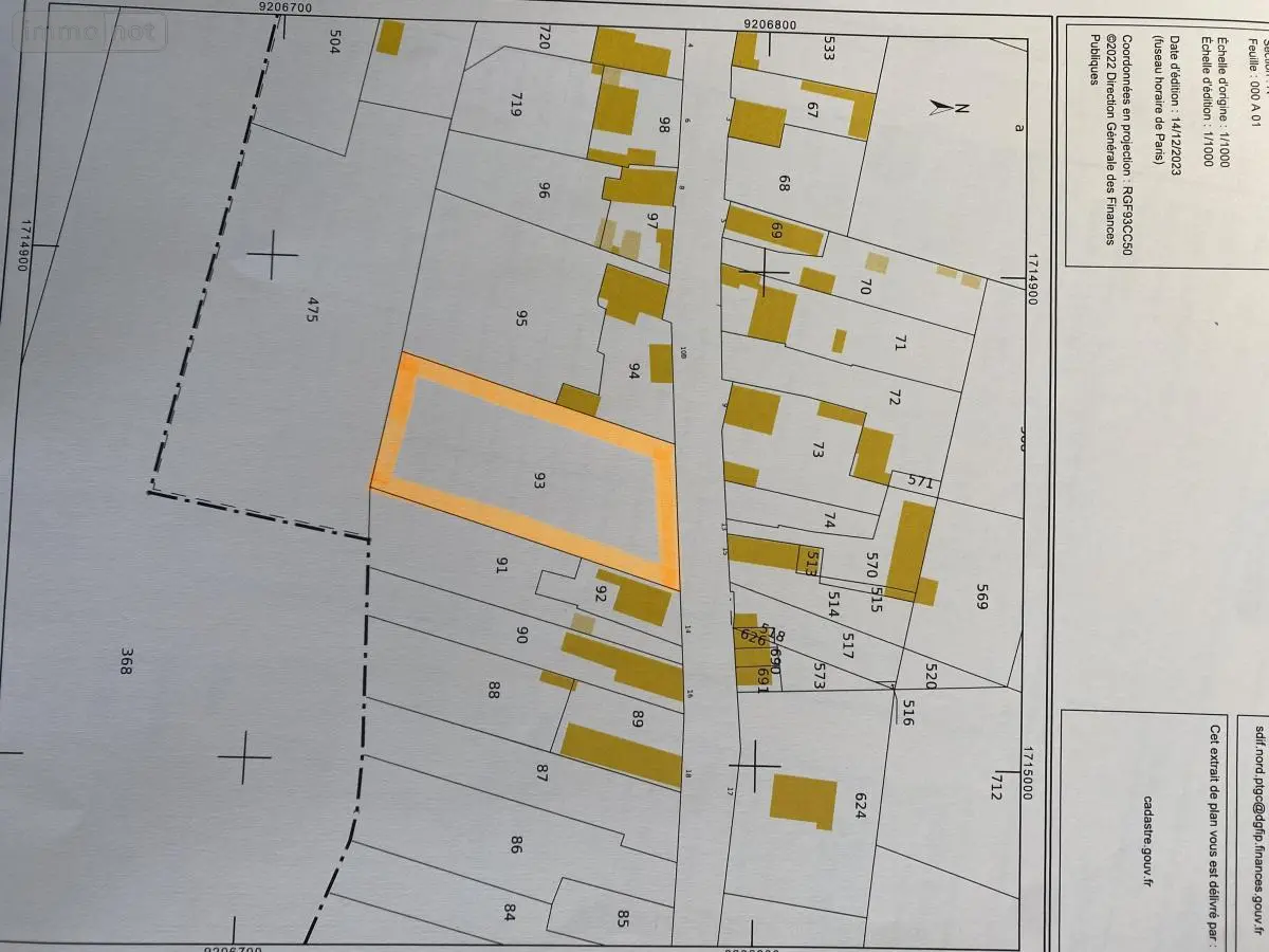 Terrain a batir a vendre Bantouzelle 59266 Nord 59 19728 euros 59098-11632 001