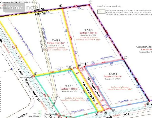 Terrain a batir a vendre Courtillers 72300 Sarthe 72 45000 euros 49041-843 001