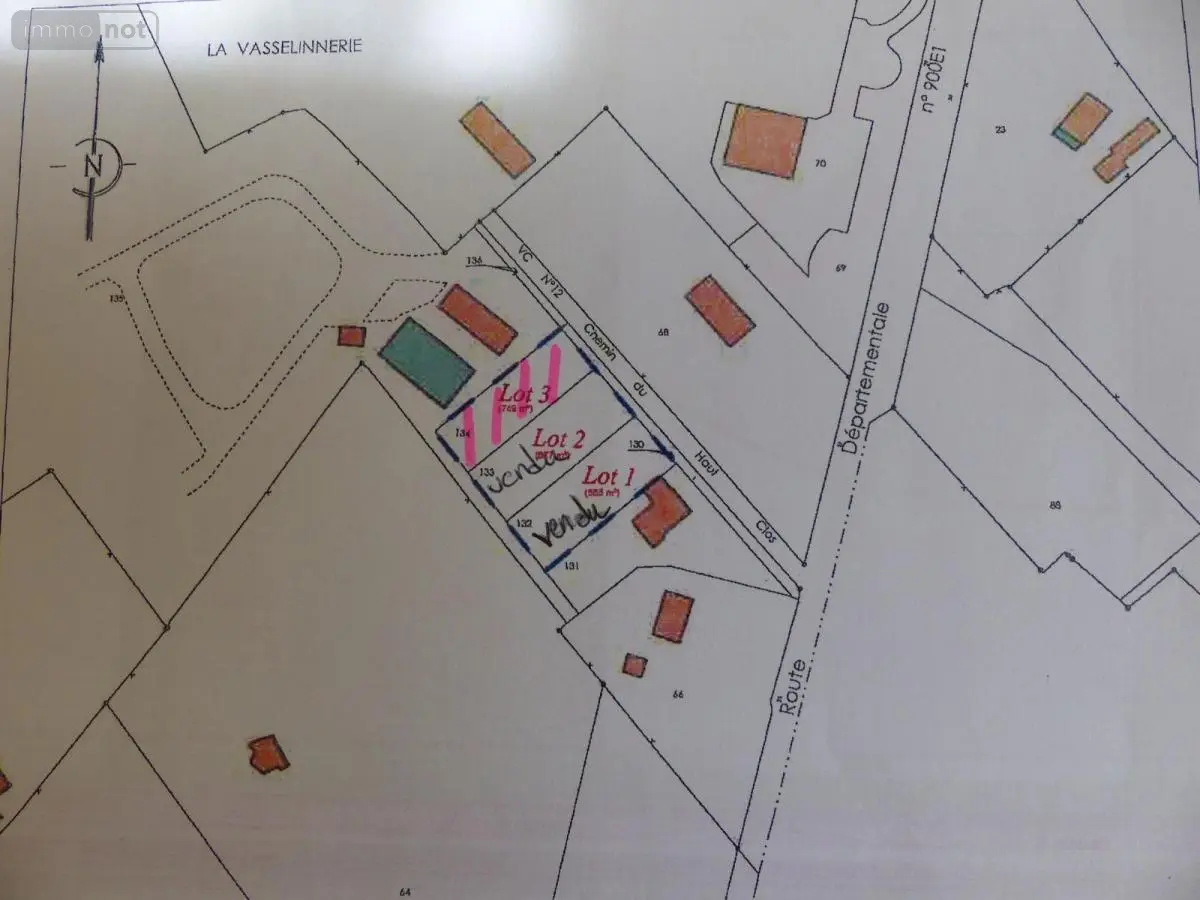 Terrain a batir a vendre Saint-Symphorien-le-Valois 50250 Manche 50 34160 euros 50061-2909 001