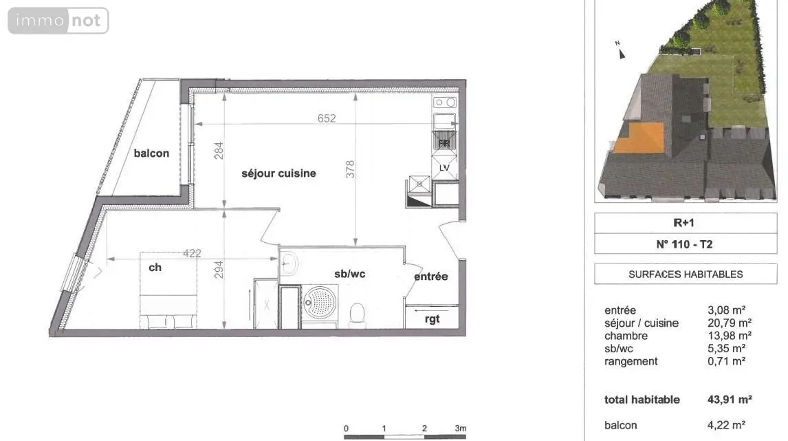 Location appartement Darnétal 76160 Seine-Maritime 76 43 m2 2 pièces 620 euros 76028-LEJ 001