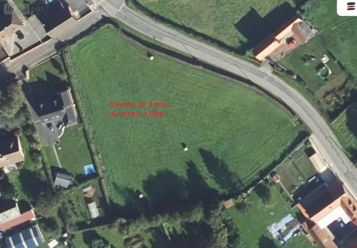 Terrain a batir a vendre Valhuon 62550 Pas-de-Calais 62 53000 euros 62114-810 001
