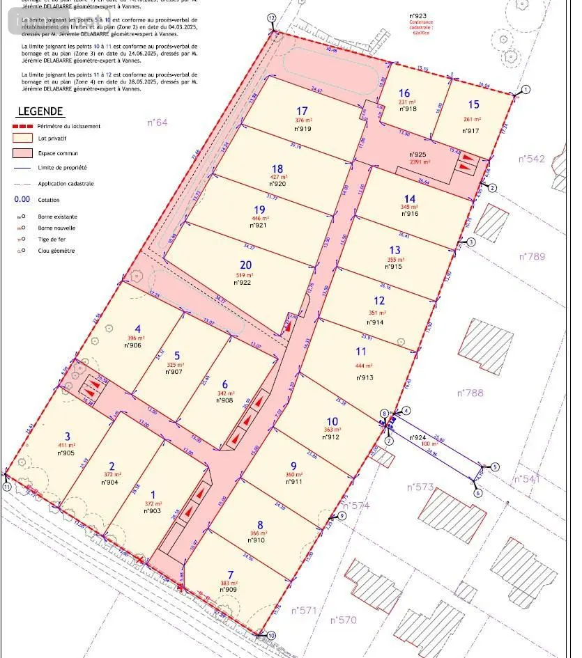 Terrain a batir a vendre Questembert 56230 Morbihan 56 60570 euros 56013-860 001