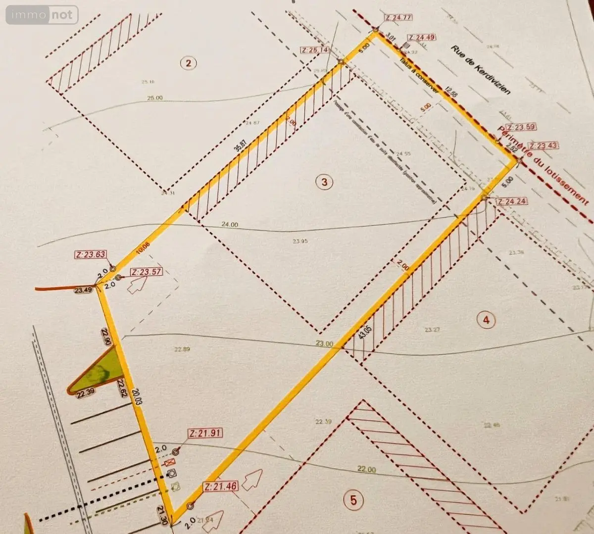 Terrain a batir a vendre Plougonvelin 29217 Finistère 29 221520 euros 29031-761 001