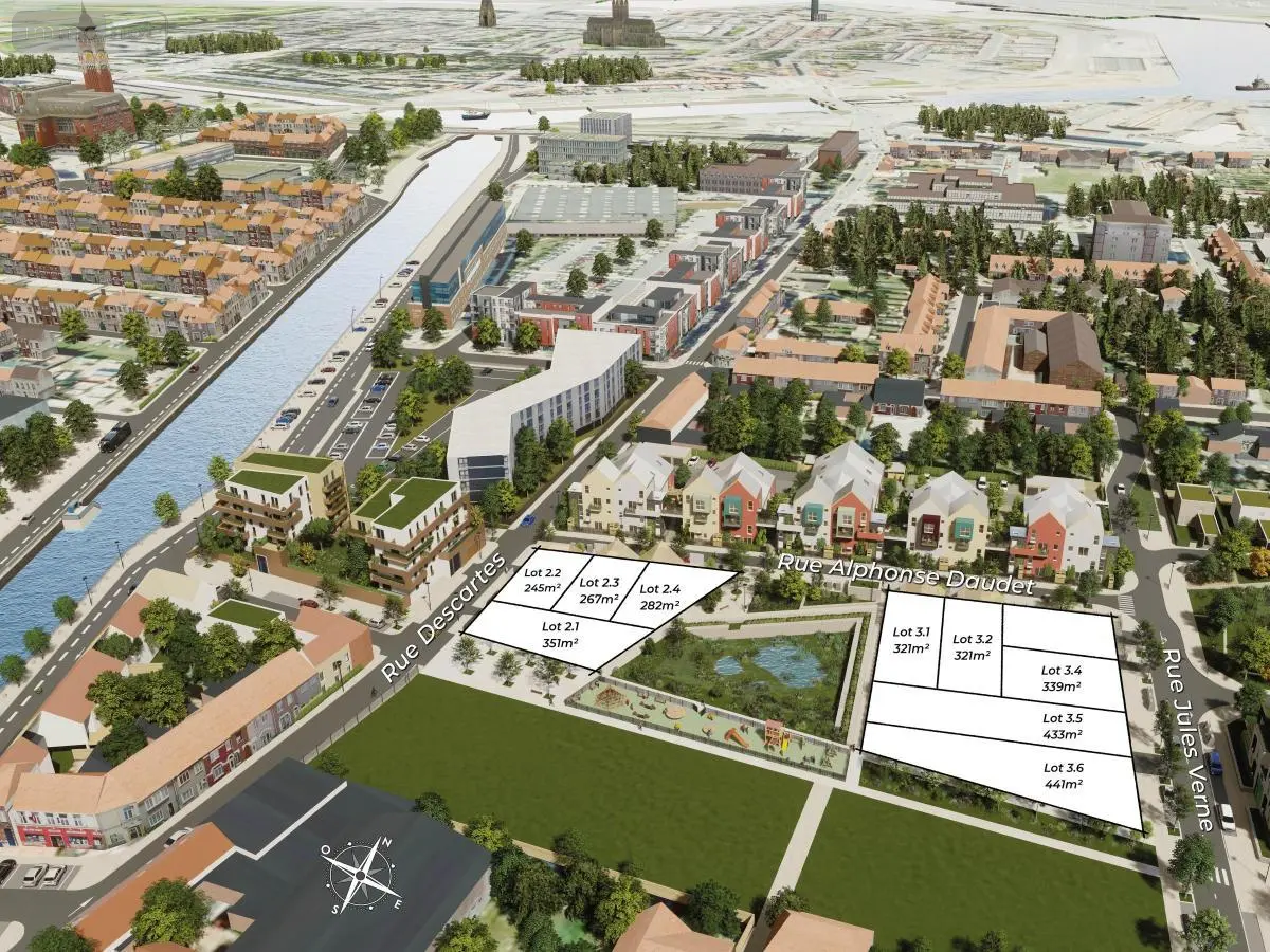 Terrain a batir a vendre Calais 62100 Pas-de-Calais 62 60000 euros 62098-2208 001