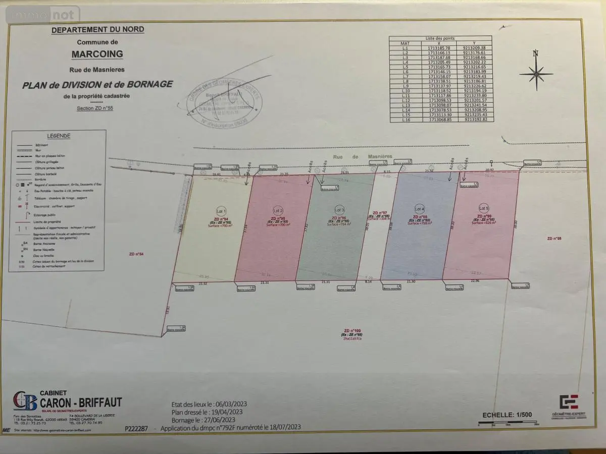 Terrain a batir a vendre Marcoing 59159 Nord 59 58000 euros 59098-11895 001