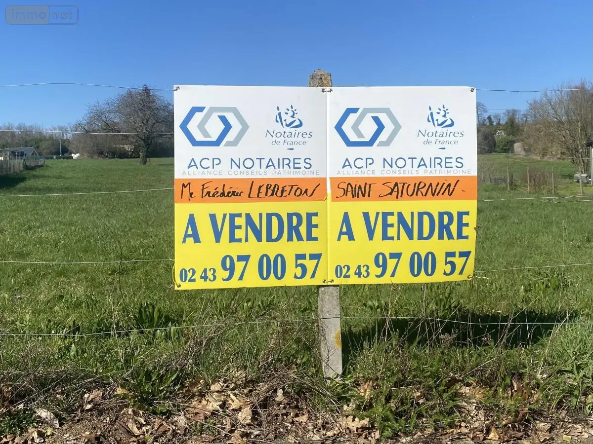 Terrain a batir a vendre La Chapelle-Saint-Aubin 72650 Sarthe 72 95040 euros 72126-3131 001