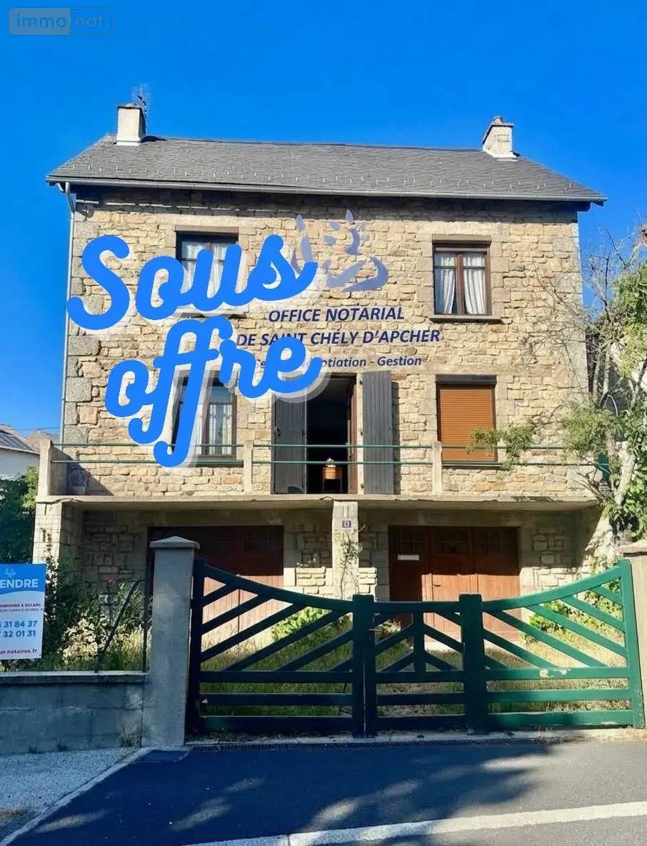 Maison a vendre Saint-Chély-d'Apcher 48200 Lozère 48 170 m2 145000 euros 48032-221 001