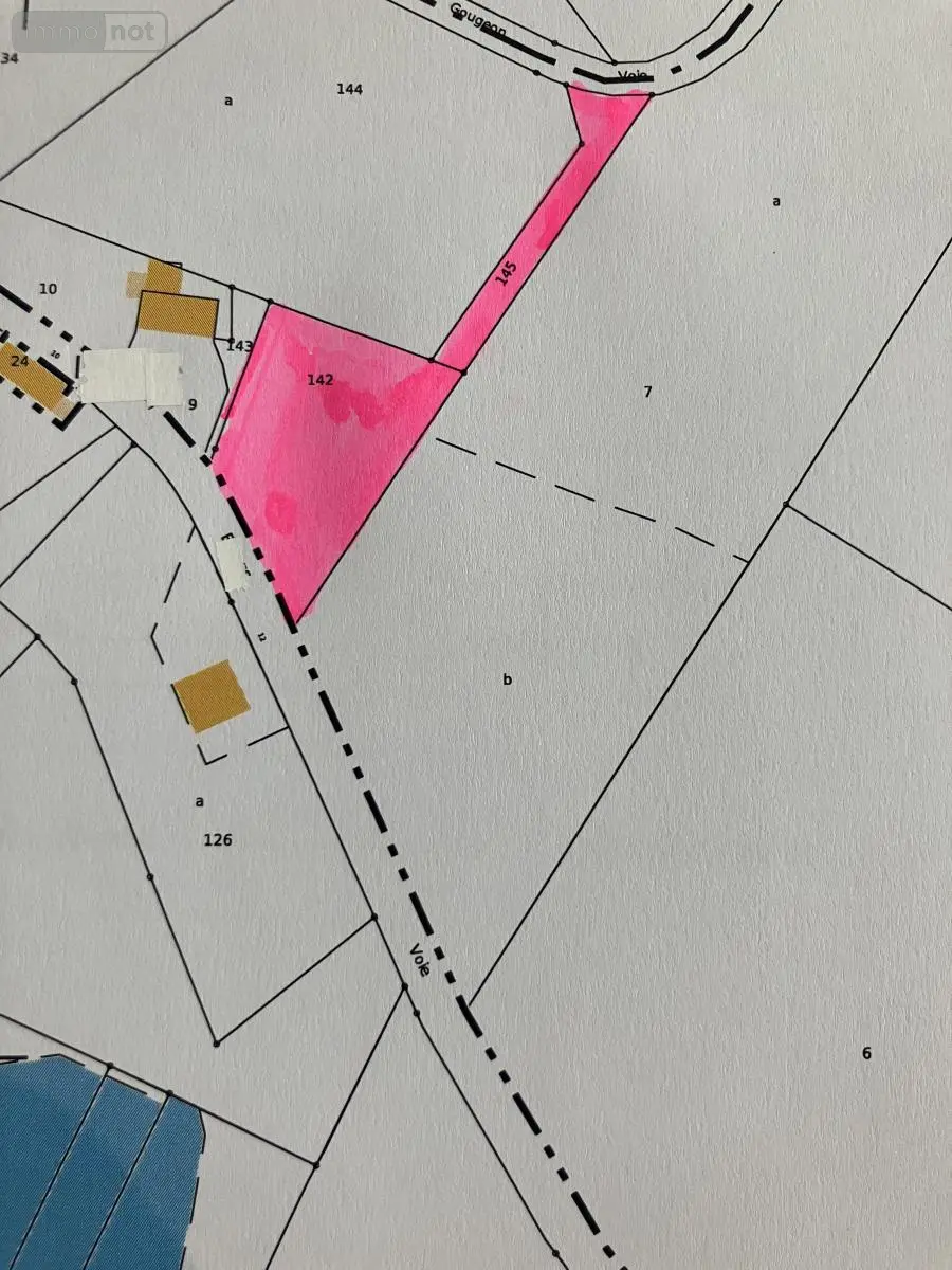 Terrain a batir a vendre Taupont 56800 Morbihan 56 43600 euros 56023-1197 001