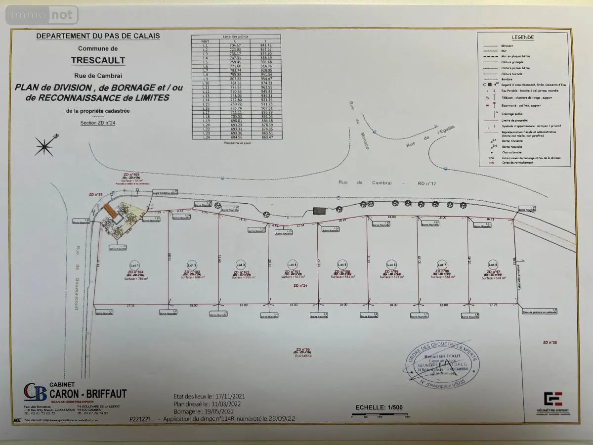 Terrain a batir a vendre Trescault 62147 Pas-de-Calais 62 25190 euros 59098-11519 001