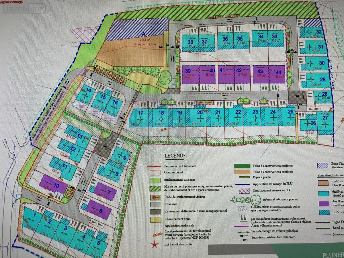 Terrain a batir a vendre Pluneret 56400 Morbihan 56 88000 euros 56023-1336 001