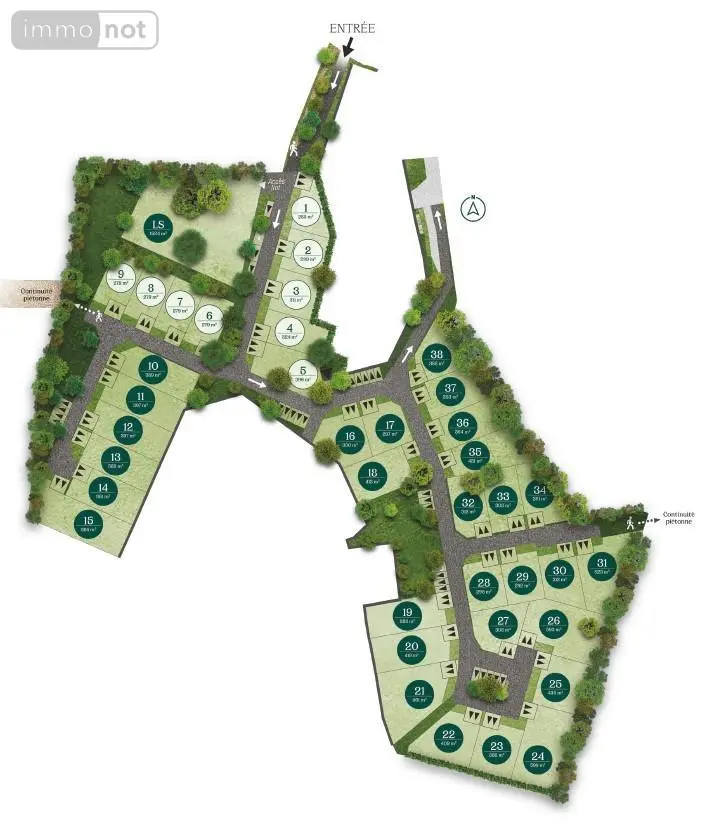 Terrain a batir a vendre Changé 53810 Mayenne 53 213 euros 53004-1159 001