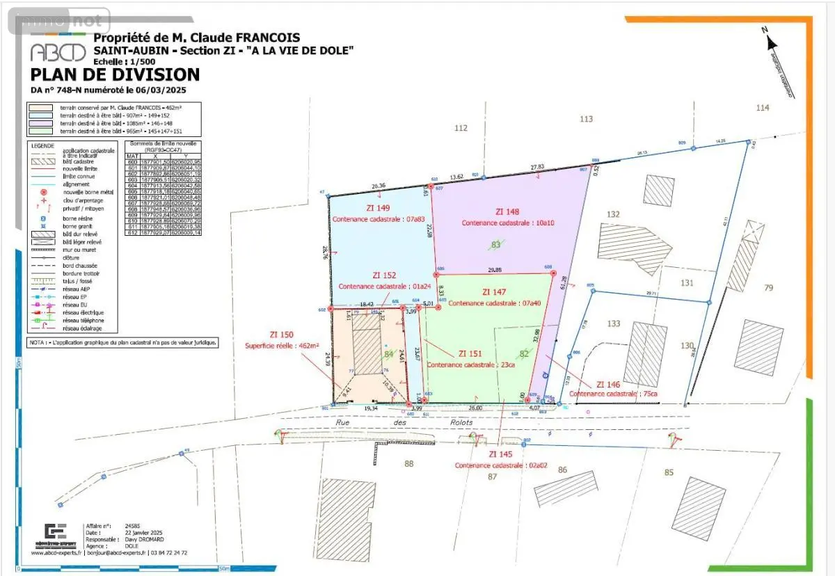 Terrain a batir a vendre Saint-Aubin 39410 Jura 39 45001 euros 39033-2408 001