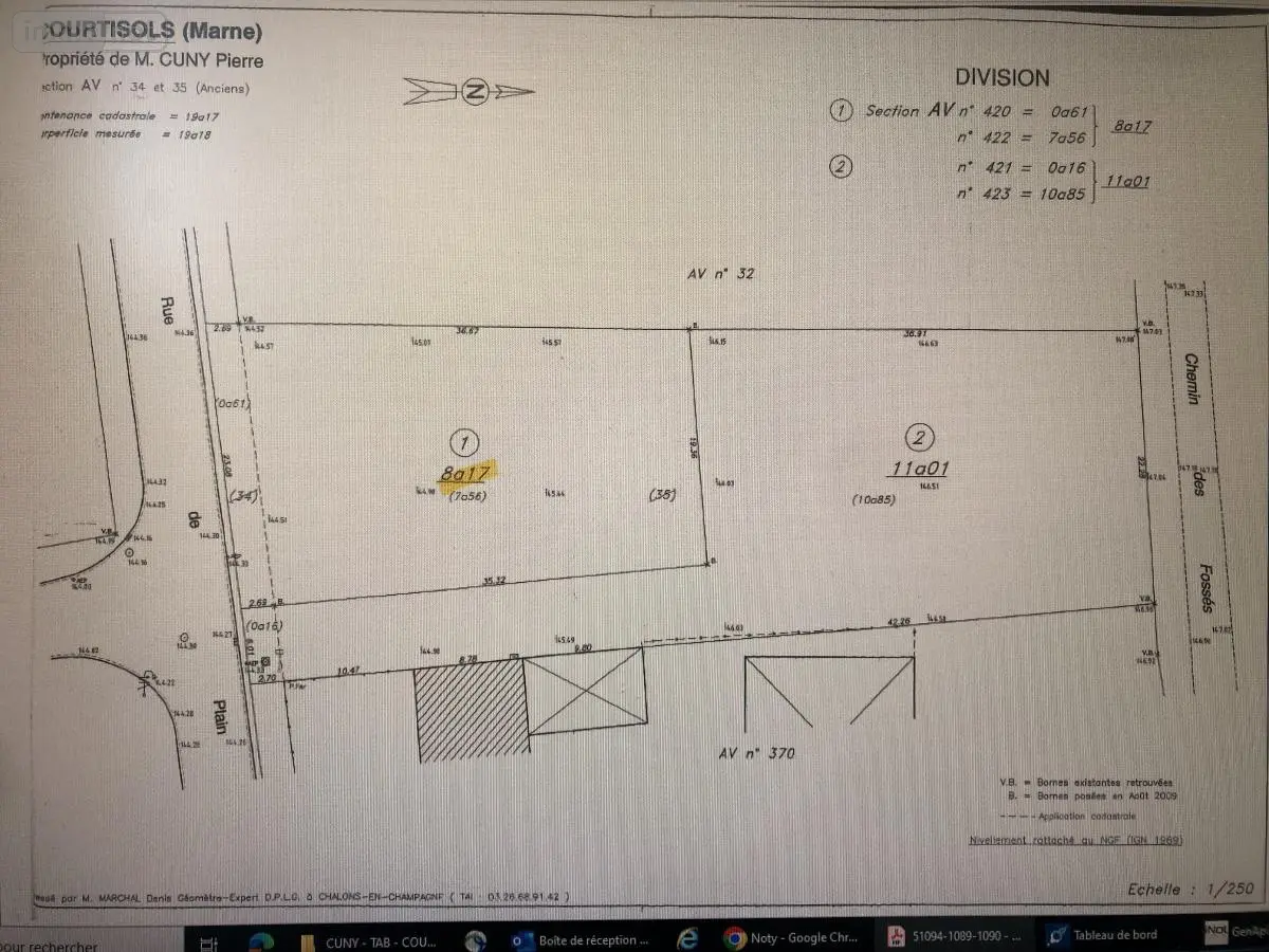 Terrain a batir a vendre Courtisols 51460 Marne 51 58300 euros 51084-1089 001