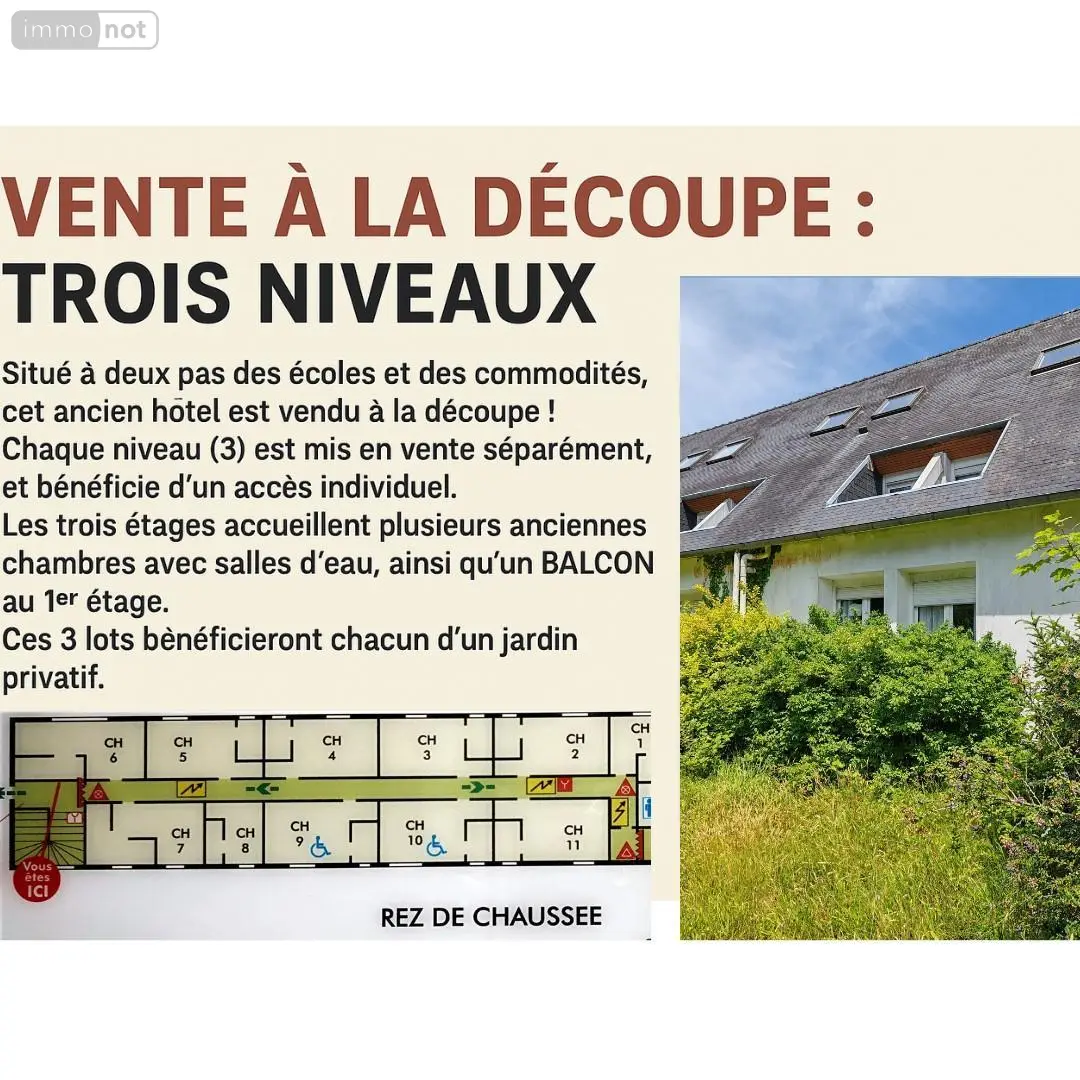 Immeuble de rapport a vendre Plounéour-Ménez 29410 Finistère 29 250 m2 121210 euros 29107-2782 001