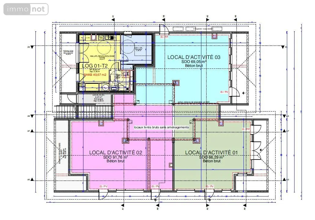 Location fonds et murs commerciaux Viriat 01440 Ain 01 227 m2 2070 euros 01083-L148 001