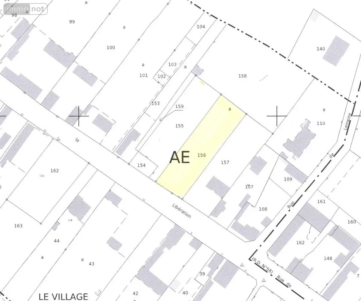 Terrain a batir a vendre Ronssoy 80740 Somme 80 30310 euros 80105-319 001