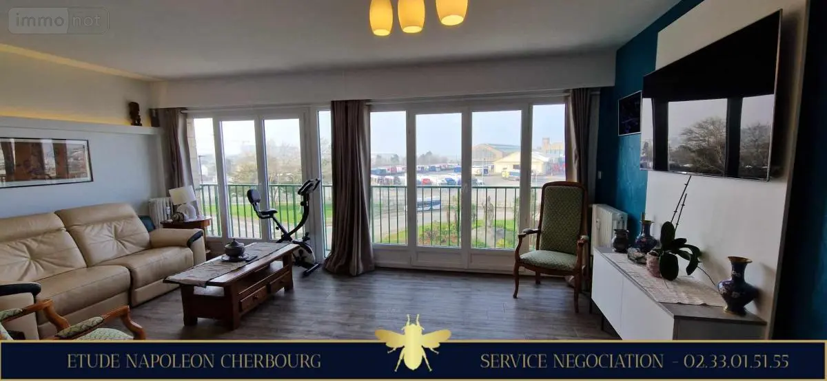 Appartement a vendre Cherbourg-en-Cotentin 50100 Manche 50 77 m2 3 pièces 289000 euros 50040-763 001