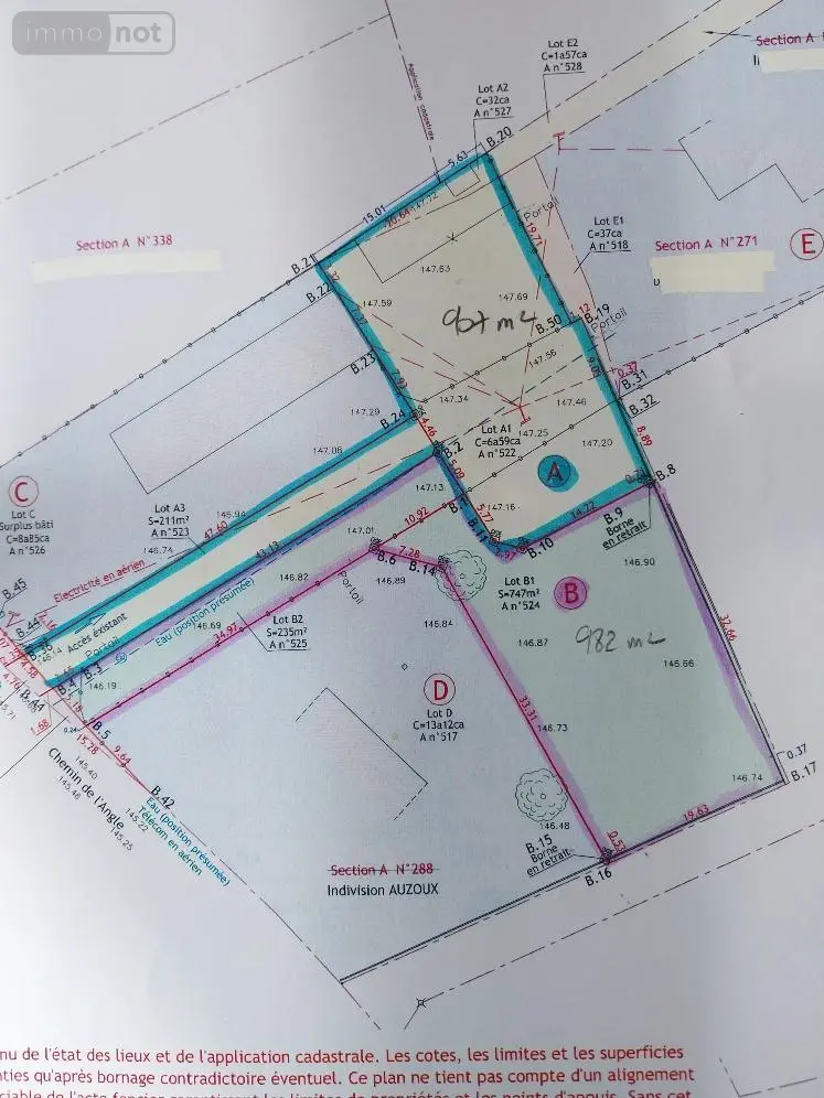 Terrain a batir a vendre La Pyle 27370 Eure 27 37000 euros 27061-1478 001