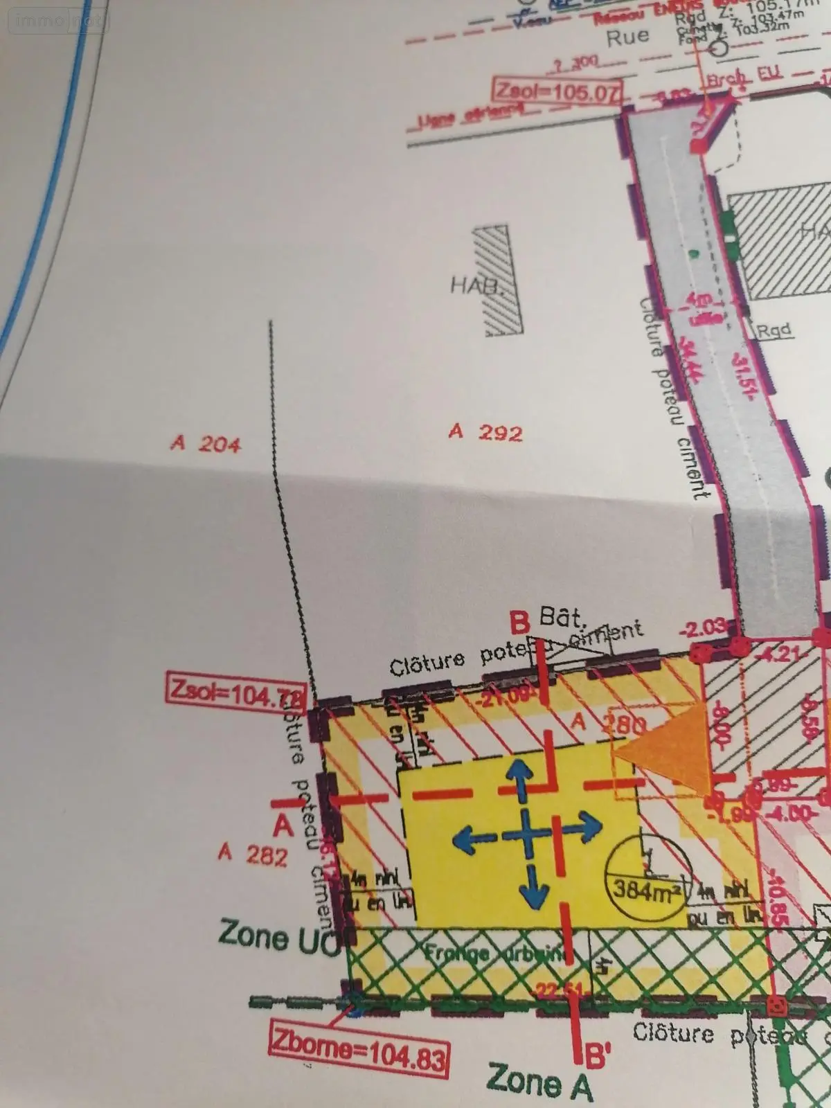 Terrain a batir a vendre Ablon 14600 Calvados 14 200 m2 62160 euros TB161 001