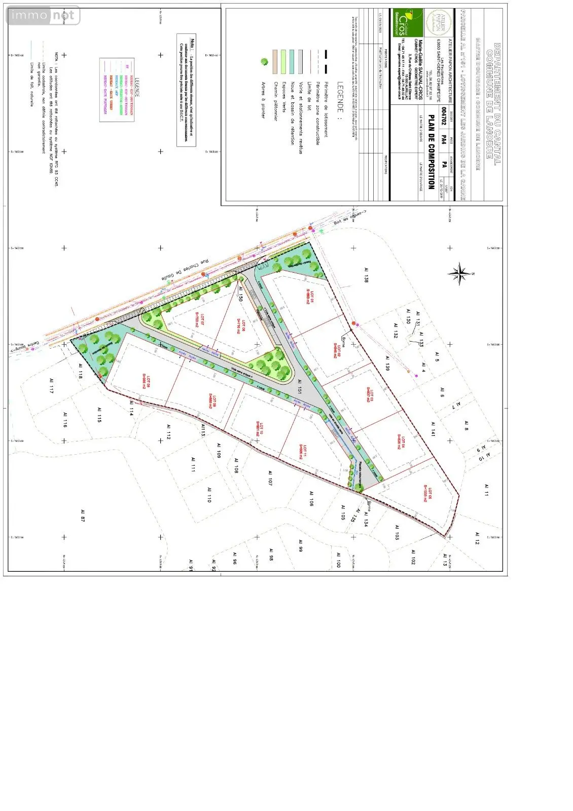 Terrain a batir a vendre Lanobre 15270 Cantal 15 16966 euros M37 -M43 001