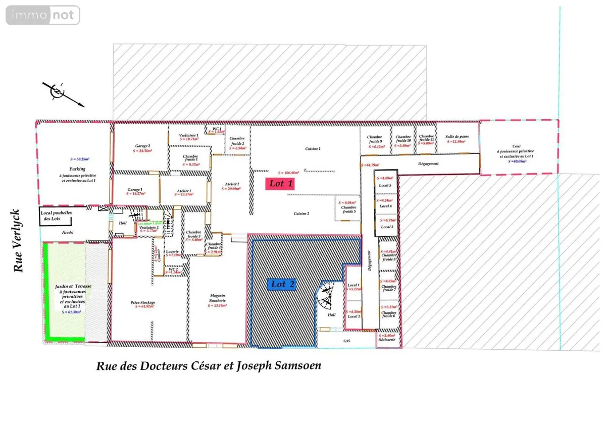 Fonds et murs commerciaux a vendre Hazebrouck 59190 Nord 59 140 m2 127000 euros achat_fonds_ou_murs_commerciaux_com_59295_59190 001