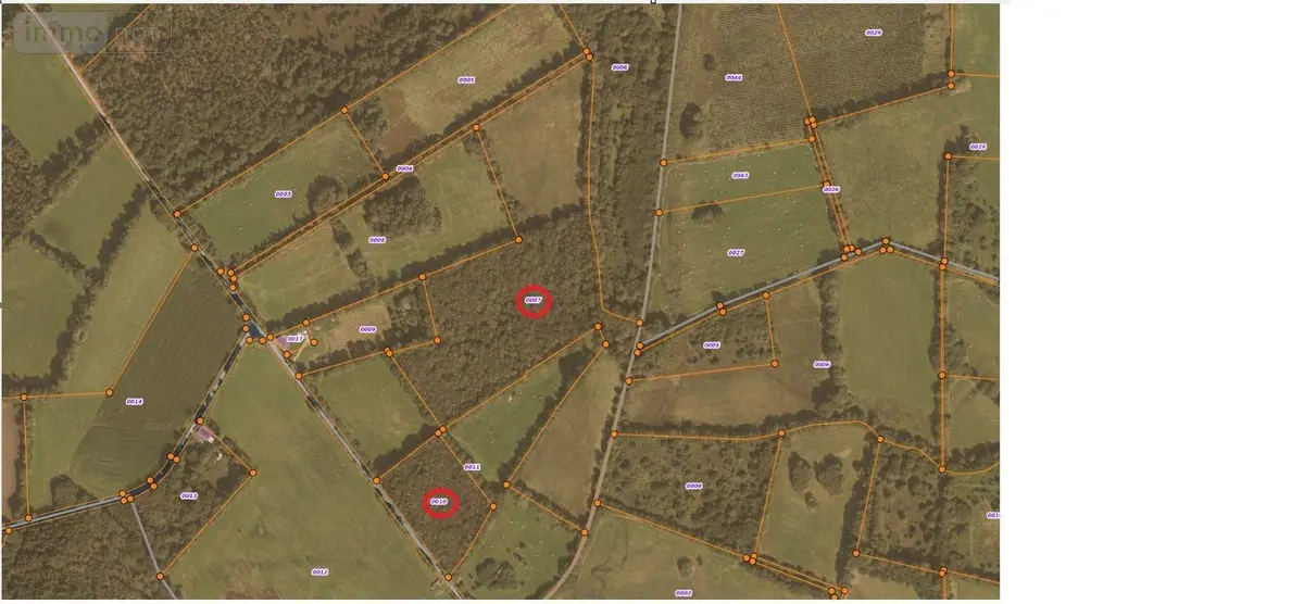 Terrains de loisirs bois etangs a vendre Langonnet 56630 Morbihan 56 37100 euros MA 1364 001