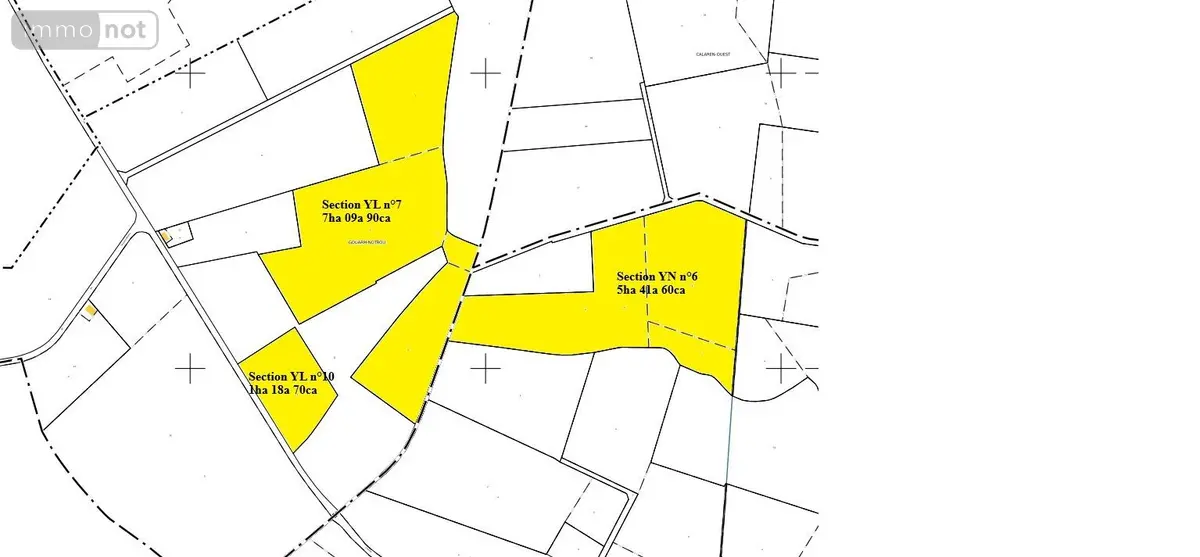 Terrains de loisirs bois etangs a vendre Langonnet 56630 Morbihan 56 56180 euros MA 1364-2 001