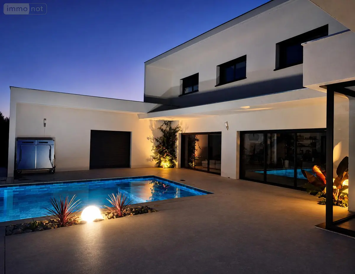 Maison a vendre Saint-Féliu-d'Avall 66170 Pyrénées-Orientales 66 280 m2 7 pièces 790000 euros Villa d'architecte d'exception 268 m², Vue sur le Canigou, Piscine 001