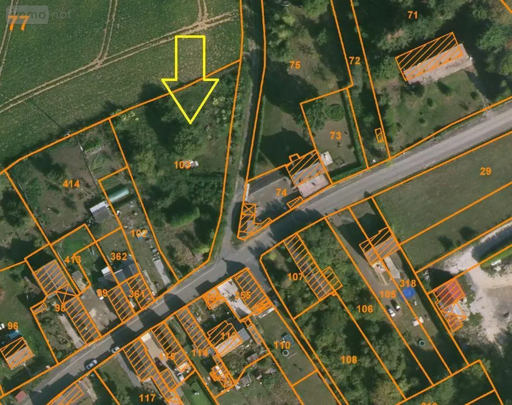 Terrain a batir a vendre Montigny-sur-Crécy 02270 Aisne 02 28000 euros 02014/500 001