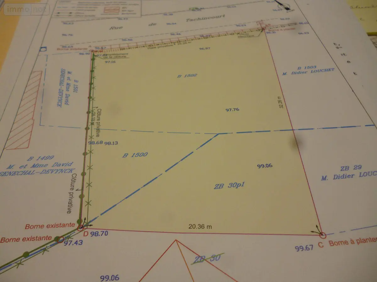 Terrain a batir a vendre Saint-Michel-sur-Ternoise 62130 Pas-de-Calais 62 42400 euros 1/602 001