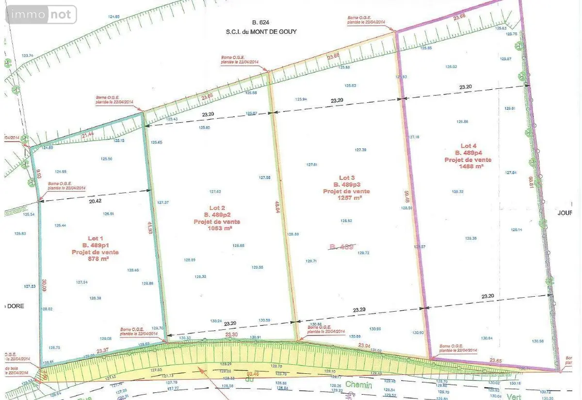 Terrain a batir a vendre Gouy-en-Ternois 62127 Pas-de-Calais 62 32160 euros 2020 001
