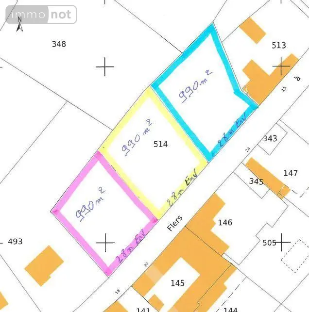Terrain a batir a vendre Écoivres 62270 Pas-de-Calais 62 990 m2 21440 euros 2090 001