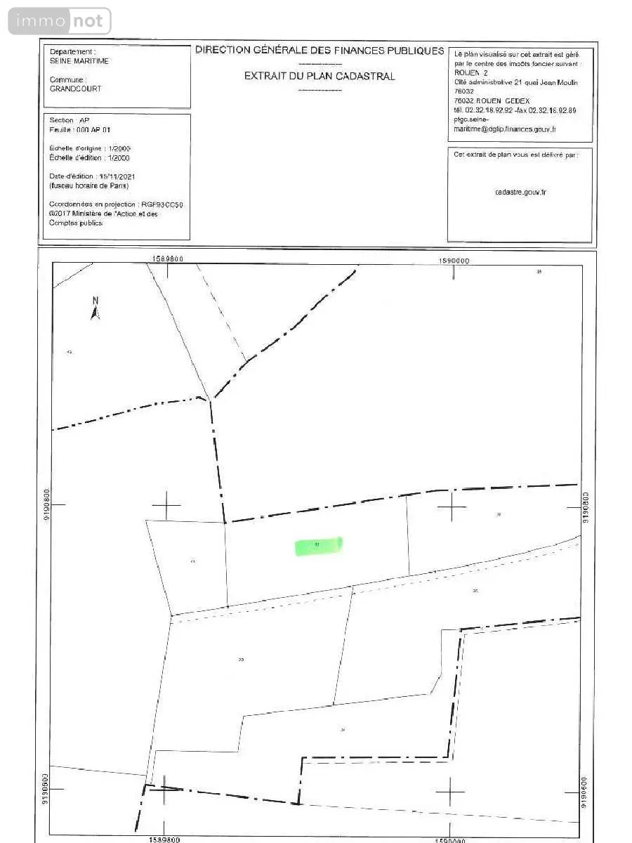 Terrains de loisirs bois etangs a vendre Grandcourt 76660 Seine-Maritime 76 7598 m2 31800 euros TEBE16 001