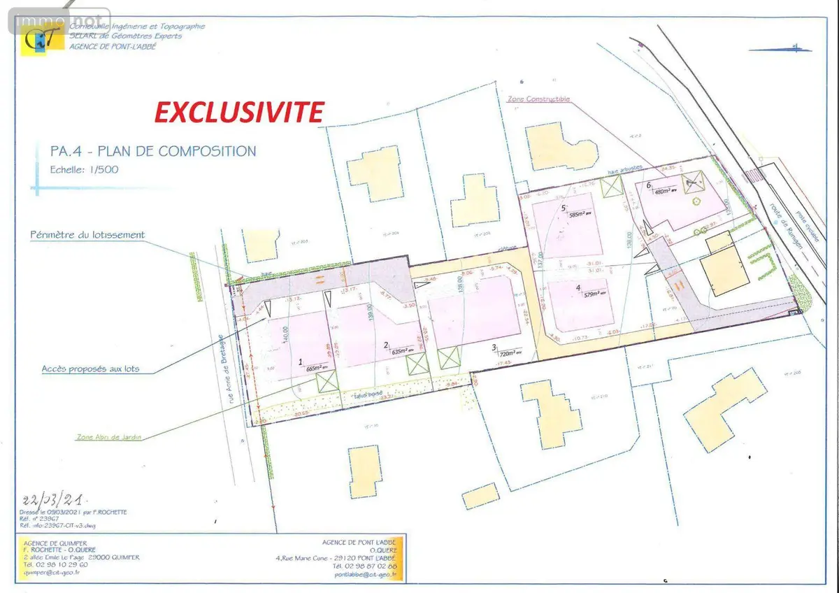 Terrain a batir a vendre Briec 29510 Finistère 29 75320 euros TEBA/865 001