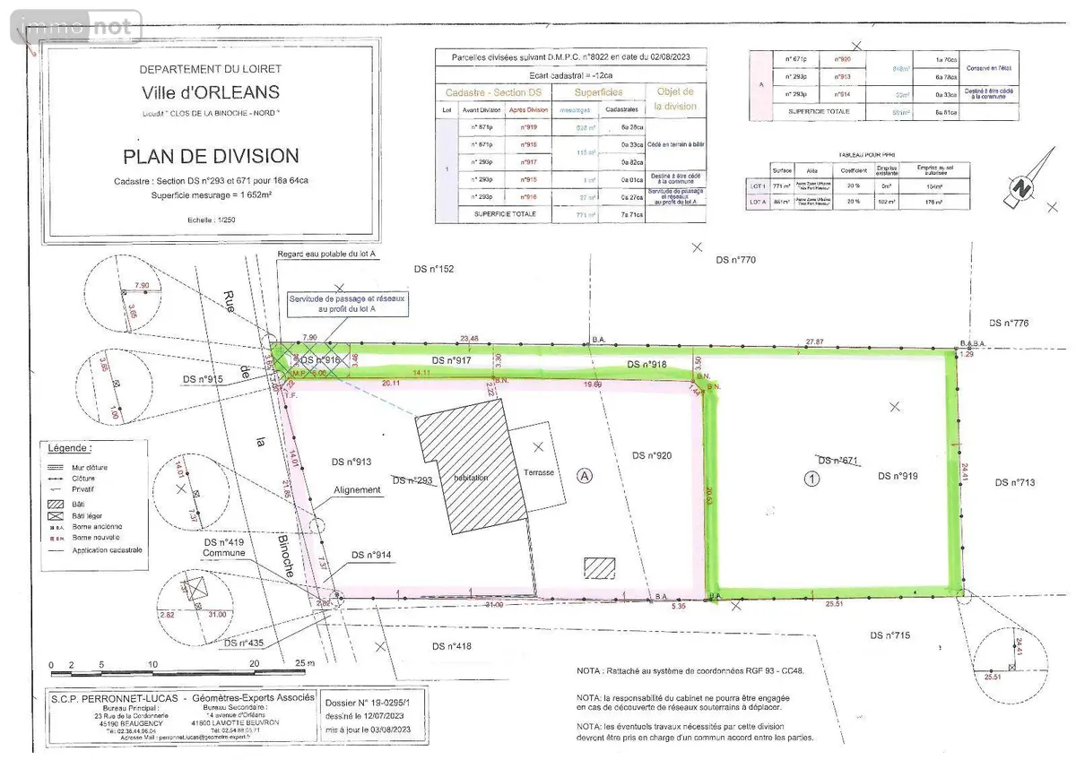 Terrain a batir a vendre Orléans 45000 Loiret 45 162200 euros 12295/205 001
