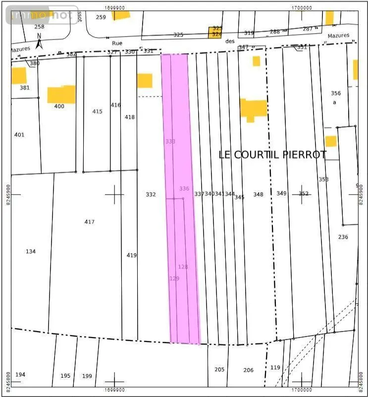 Terrain a batir a vendre Berneuil-sur-Aisne 60350 Oise 60 60000 euros 60057-88 001