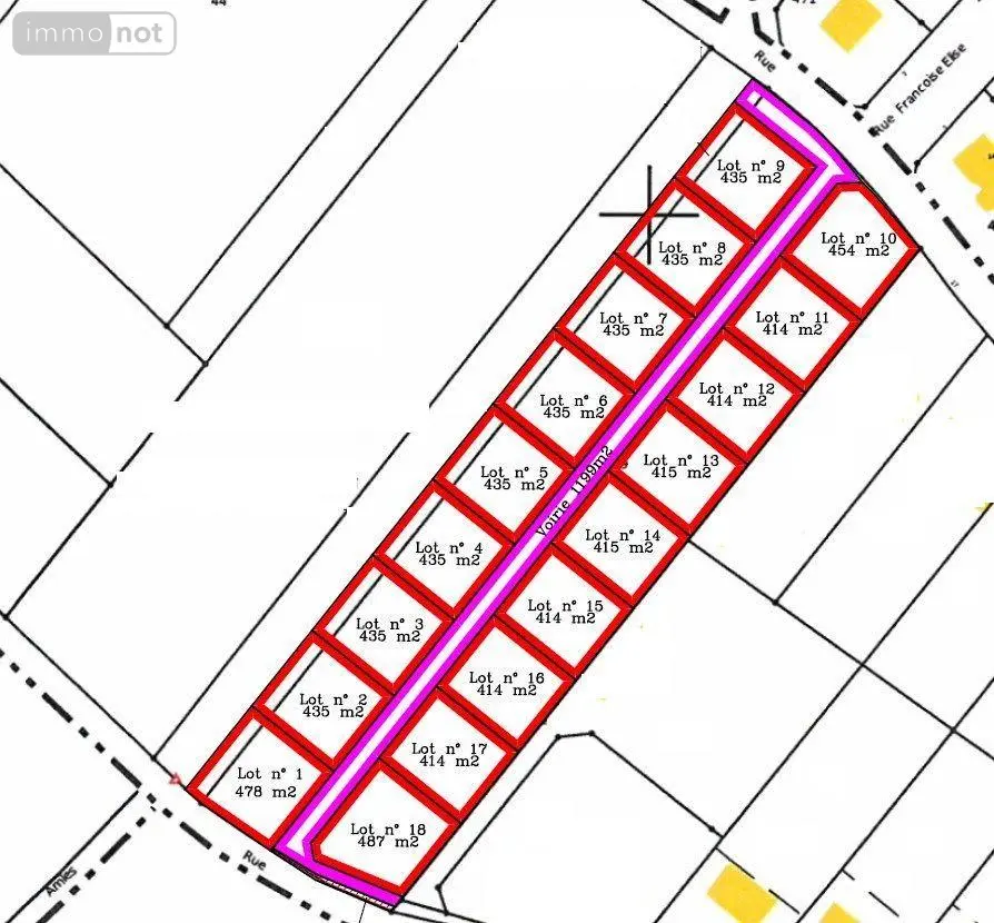 Terrain a batir a vendre Châteaudun 28200 Eure-et-Loir 28 41000 euros RC/822 001